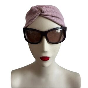 Womens Extra Wide Lilac Headband Turban Knotted Bandana Boho Hair Accessory NWOT